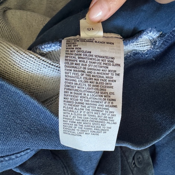 Men's UNIQLO Indigo dye sweat cardigan, Medium - Picture 8 of 8